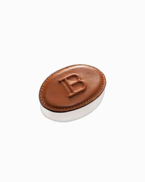 LE Locks of Labyrinth Leather Barrette Brown
